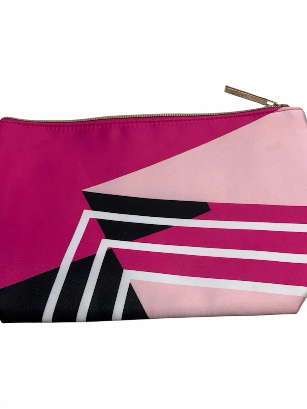 Lancôme Pink Geometric Print Cosmetic Pouch